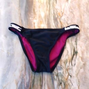 HURLEY Black bikini bottoms, size Medium